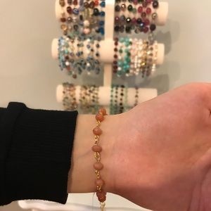 Orange Mini Crystal Bracelet